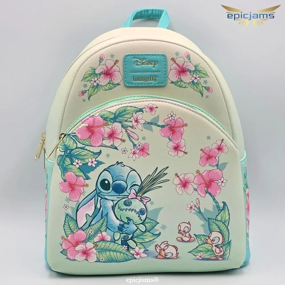 Loungefly | Bags | Loungefly Disney Stitch Floral Mini  display picture 1